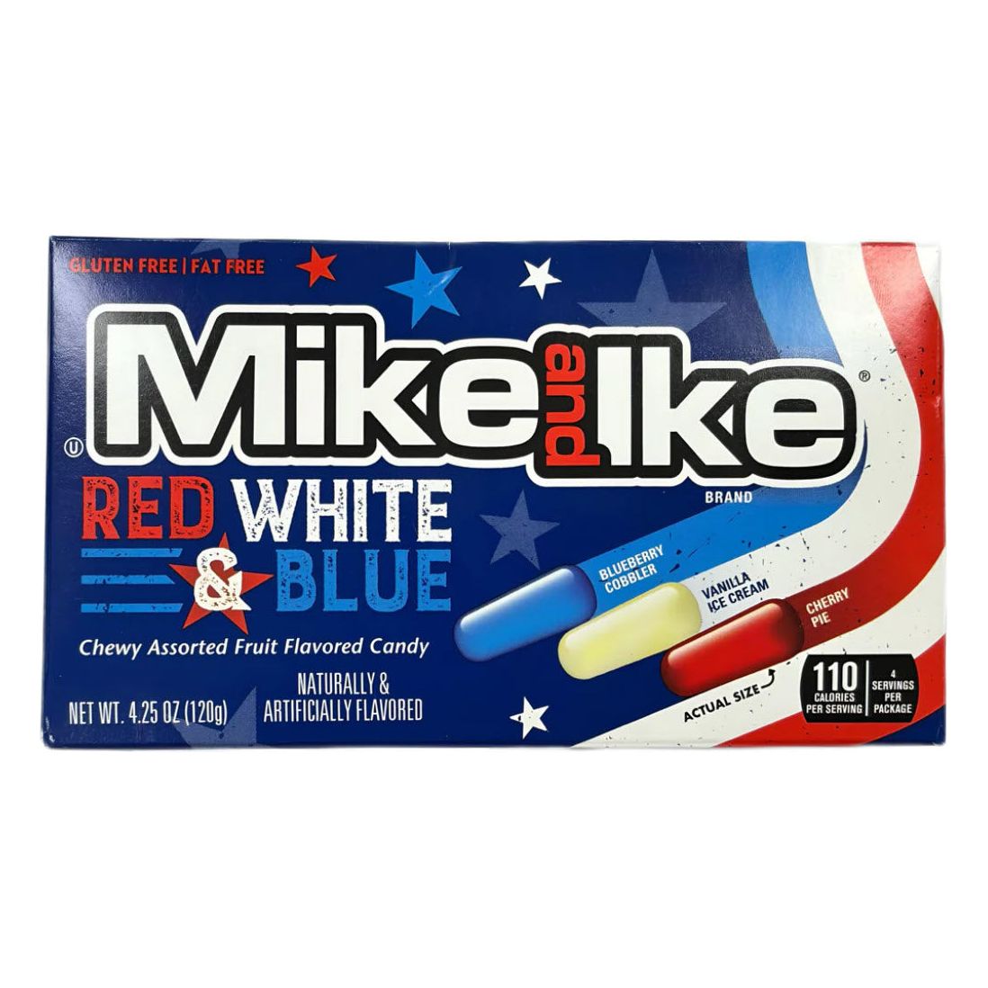 Mike and Ike Red White & Blue 120g